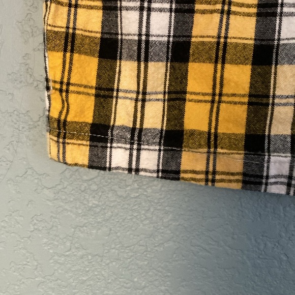 Hollister Ultra High-Rise Plaid Skirt (with pockets!) ~ Size Medium ~ Yellow - Picture 5 of 9